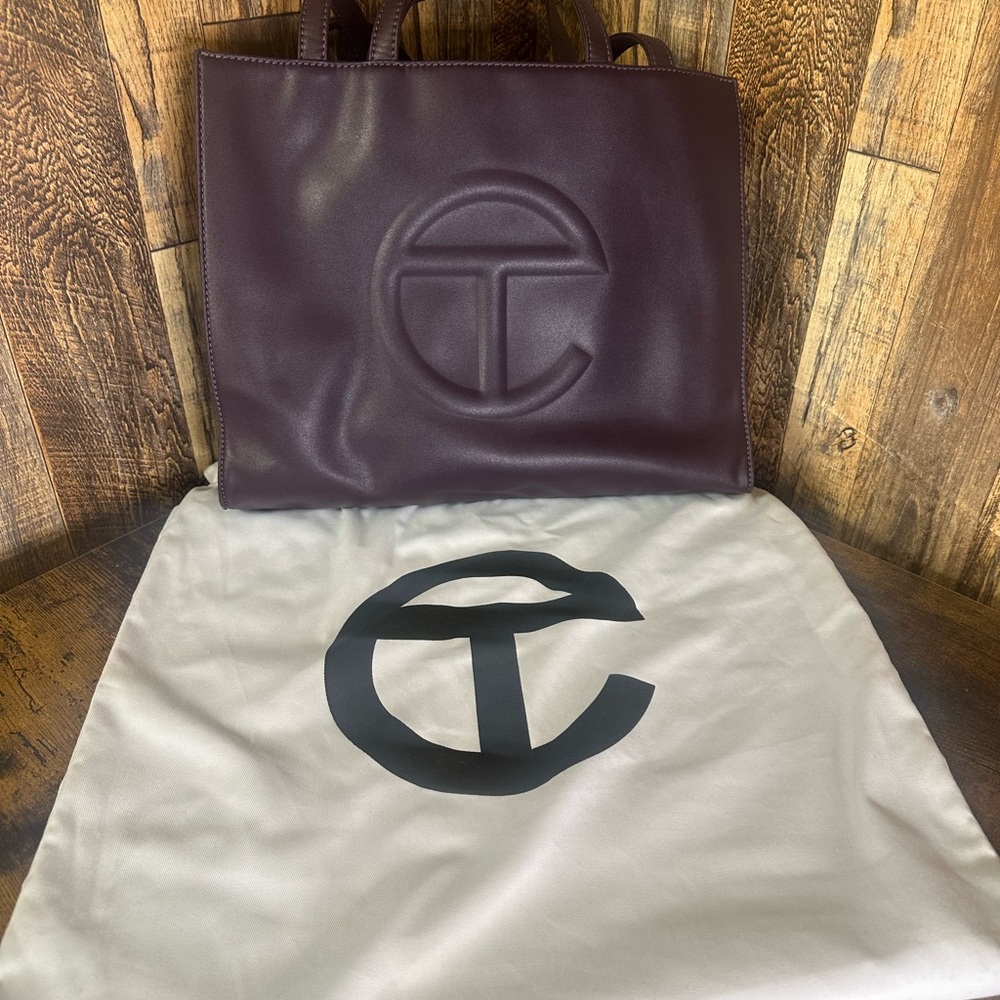 Telfar Eggplant Shopper Bag